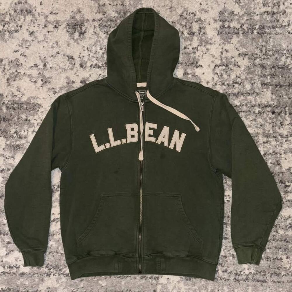 Vintage L.L. Bean Spellout Zip Up Sweater